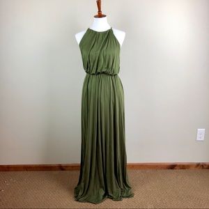 Filly Flair Lace Back Olive Dress